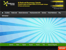 Tablet Screenshot of creativosservices.com